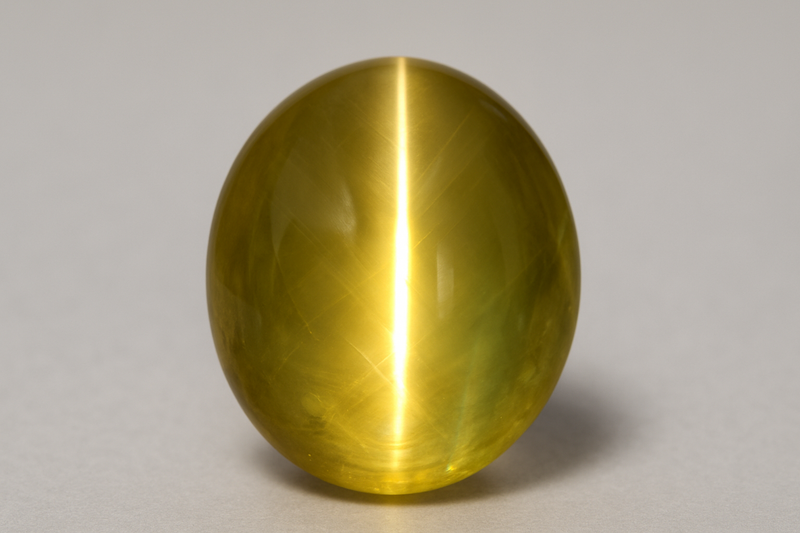 CHRYSOBERYL CAT'S EYE gemstone 